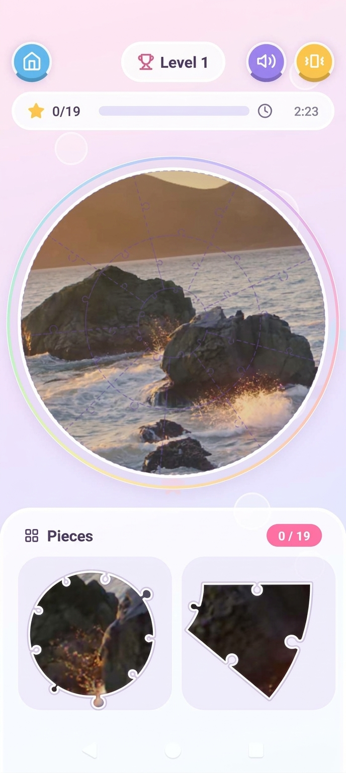 Round Jigsaw Puzzles artwork reveal